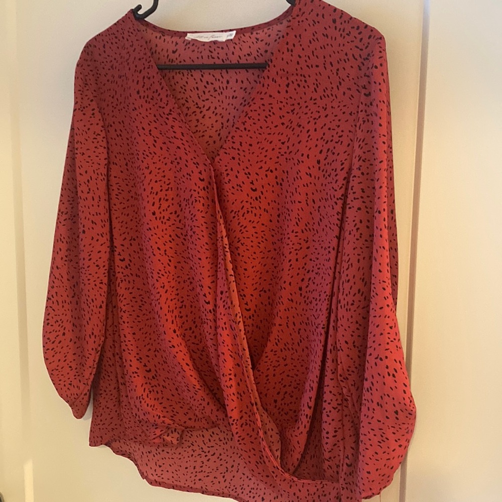 Pink/Purple leopard blouse